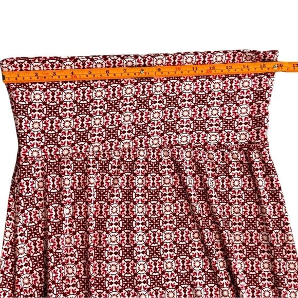 Max Studio Geometric Print Flowy Soft Rollover Waist Stretchy Maxi Skirt. Medium - Picture 5 of 11